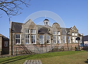 The Old Part of Letham Primary School, built in Victorian times and still in use today in the small Village.