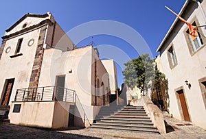 Old part of Lipari, Italy