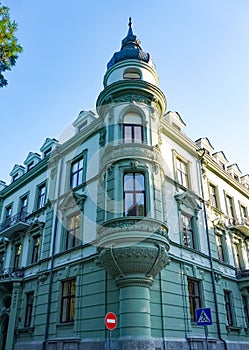 The old part of Lviv with old houses