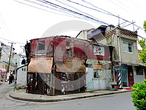 Old part of Shanghai China.