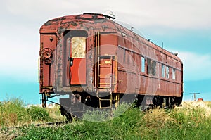 Old passenger railcar