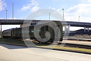 Old Passenger Train Cars Union Station Meridian Mississippi