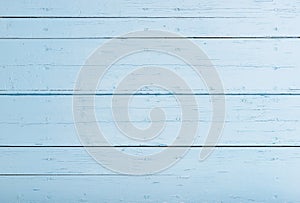 Old pastel blue colored wood boards planks background texture