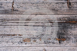 Old patched wooden top background