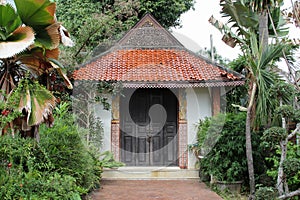 Old pavilion in Thai temple.