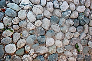 An old pebblestone road