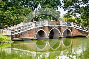 Old pedestrian bridge in Ayutthaya