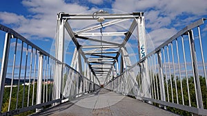 Old pedestrian bridge over the railway