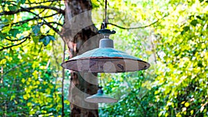 Old pendant lamp with shade in Wuhan Wuchang District, Wuhan photo