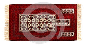 Persian Carpet Panorama isolated on white Background