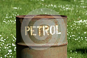 Old petrol can
