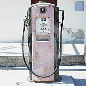 Old petrol station
