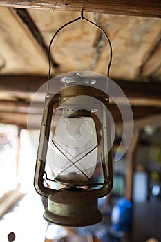 Old petroleum lamp