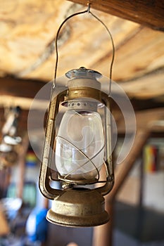 Old petroleum lamp