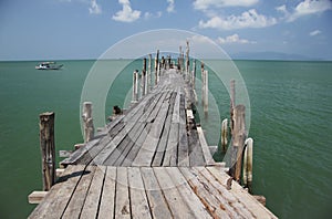 Old phangan ferry koh samui thailand photo