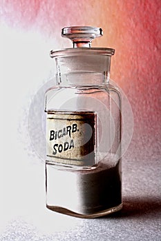Old Pharmacy Bicarb Soda Bottle