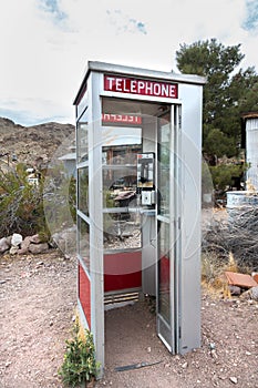 Old phone booth