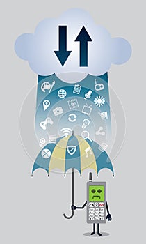 Old phone and cloud computing