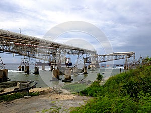 Old phosphate loading station in Nauru- 3rd smallest country in the world, South Pacific