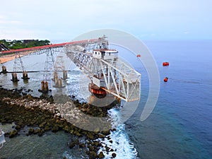 Old phosphate loading station in Nauru- 3rd smallest country in the world, South Pacific