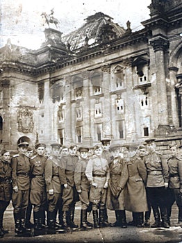 Old photo of Berlin in 1945