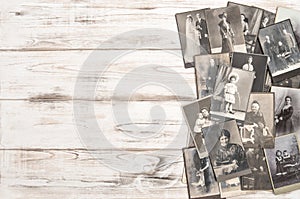 Old photo cards People wearing vintage clothing fashion dress