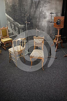 Old photographer's studio 19th century