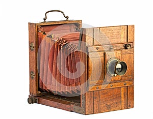 Old photographic view camera