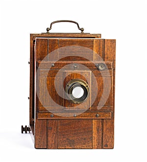 Old photographic view camera