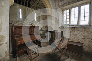 Old Piano in church