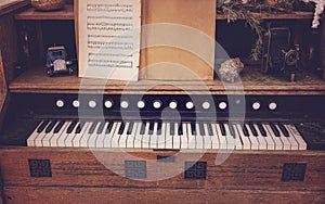 an old piano