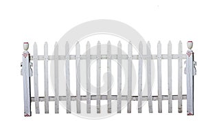 Old picket fence photo