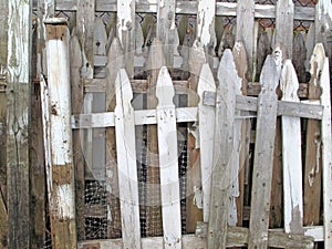 Old Picket Fence Sections photo