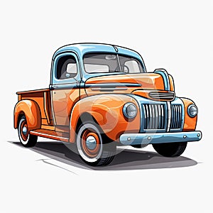 Old pickup truck with a classic look