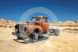 Old pickup truck in Ghost town Rhyolite