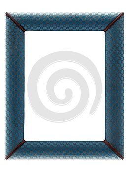 Old picture frame isolated on a white background