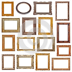 Old picture frames collection