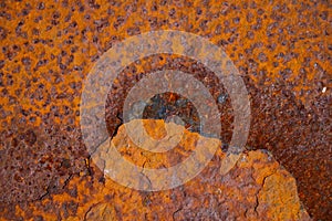 Old piece of rusty metal, background, texture