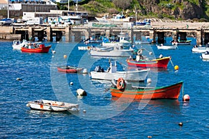 Old Pier with Boats at Sagres, Portugal