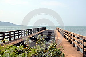 Old pier in Kep town