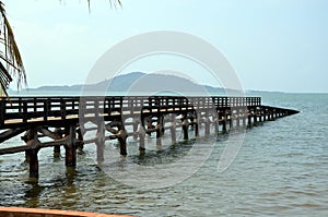 Old pier in Kep town