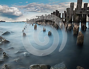 The old pier Prescott, Ontario, Canada