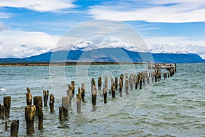 Old pier in Puerto Natales