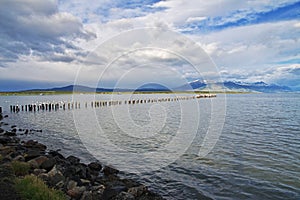 The old pier in Puerto Natales, Chile