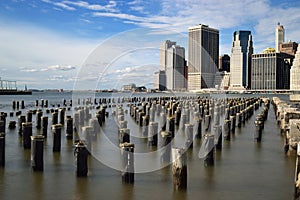 Old pier pylons.