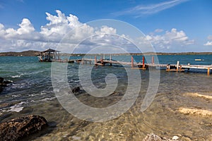 Old pier - Views around Curacao Caribbean island