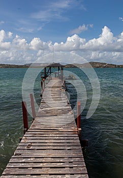 Old pier - Views around Curacao Caribbean island