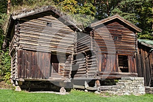 Old Pillared Storehouses from Osterdal