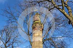 Old pillars in Meadows Park, Edinburgh