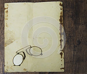 An old pince-nez